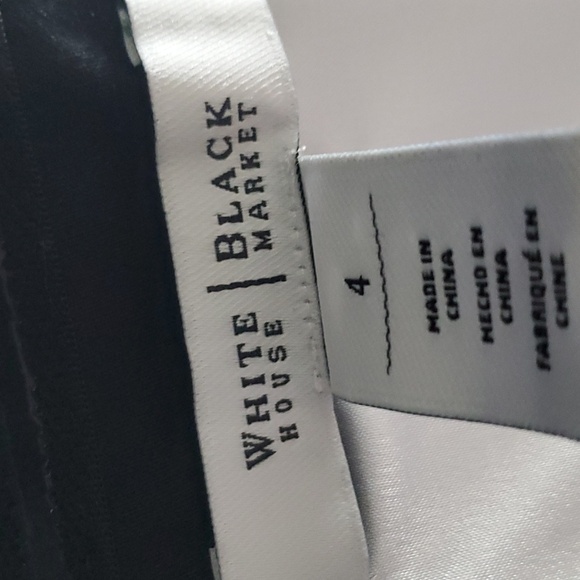 White Black-strapless top, black with white pattern, size 4. Never worn. - Picture 5 of 5